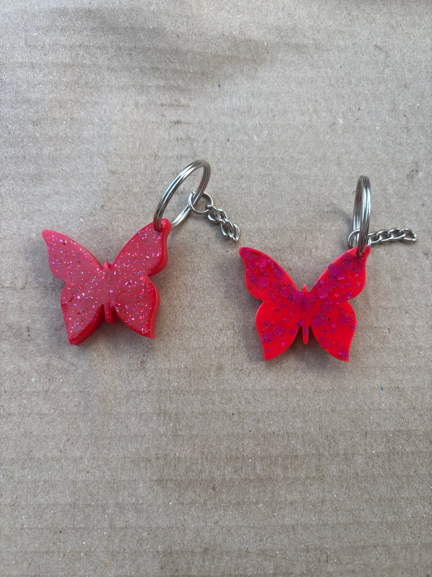 Papillons rouge