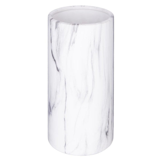 Vase cylindrique effet marbre